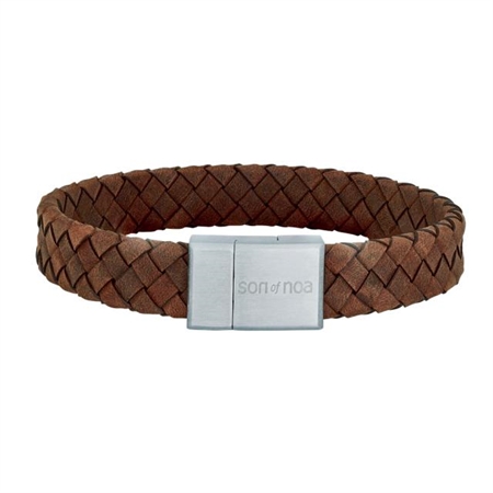 Son of Noa Herre armbånd i flettet læder  80970149221